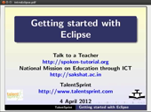 Getting started Eclipse - thumb