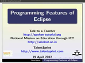 Programming features Eclipse - thumb