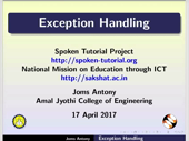 Exception Handling - thumb