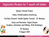 Vegetarian recipes for 7 month old babies - thumb