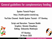 General guidelines for Complementary feeding - thumb
