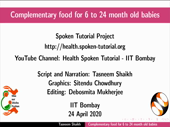 Complementary food for 6 to 24 month old babies - thumb