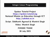 Integer Linear Programming using FOT - thumb