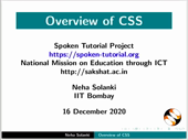 Overview of CSS