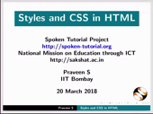 Styles and CSS in HTML - thumb