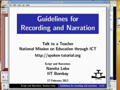 Guidelines for recording and narration - thumb