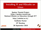 Installing R and RStudio on Linux - thumb